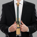 Acoustic Guitar Print Necktie