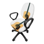 Acoustic Guitar Print Office Chair Cover