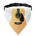 Acoustic Guitar Print Over The Collar Dog Bandana
