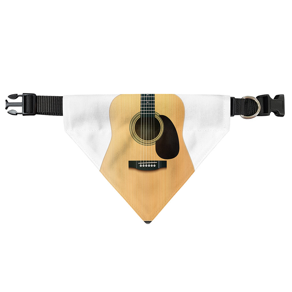 Acoustic Guitar Print Over The Collar Dog Bandana
