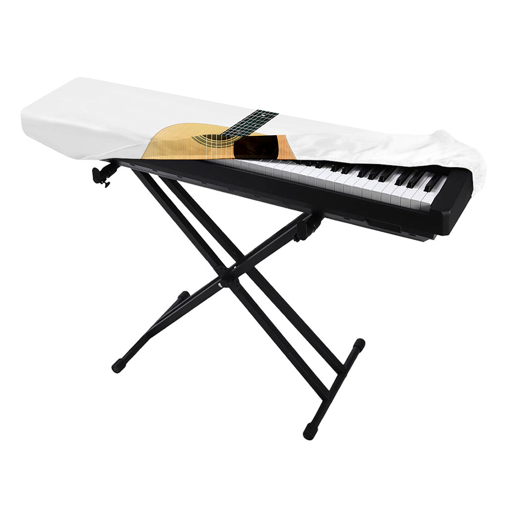 Acoustic Guitar Print Piano Keyboard Cover
