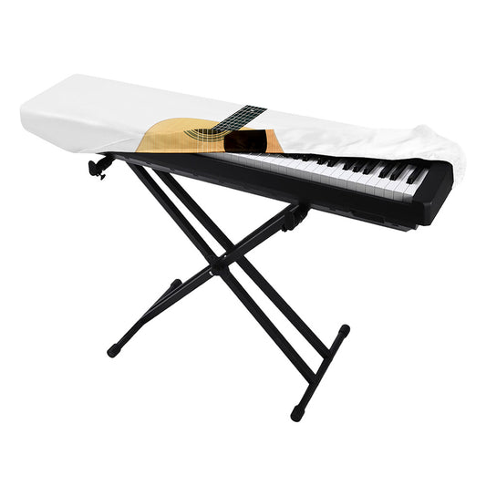 Acoustic Guitar Print Piano Keyboard Cover