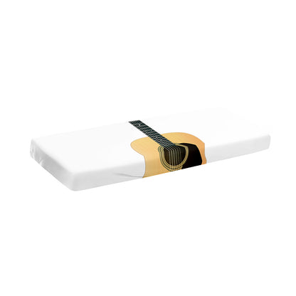 Acoustic Guitar Print Piano Keyboard Cover