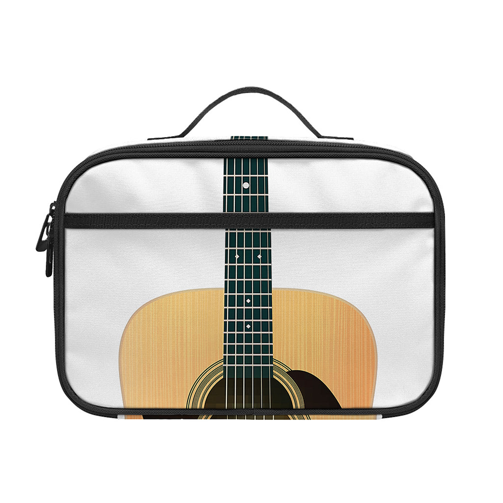 Acoustic Guitar Print Portable Lunch Bag
