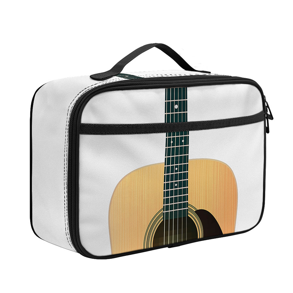 Acoustic Guitar Print Portable Lunch Bag
