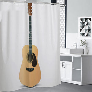 Acoustic Guitar Print Premium Shower Curtain