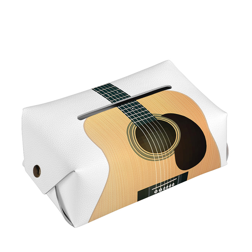 Acoustic Guitar Print Rectangle Tissue Box Cover