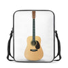 Acoustic Guitar Print Rectangular Crossbody Bag