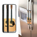 Acoustic Guitar Print Refrigerator Handle Covers