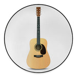 Acoustic Guitar Print Round Floor Mat