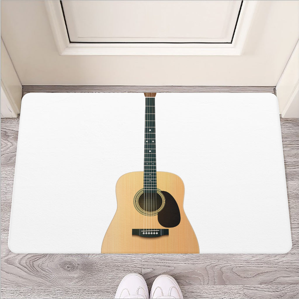 Acoustic Guitar Print Rubber Doormat