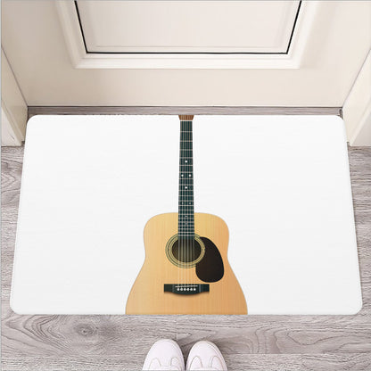 Acoustic Guitar Print Rubber Doormat