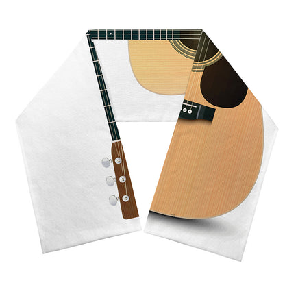 Acoustic Guitar Print Scarf