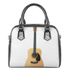 Acoustic Guitar Print Shoulder Handbag