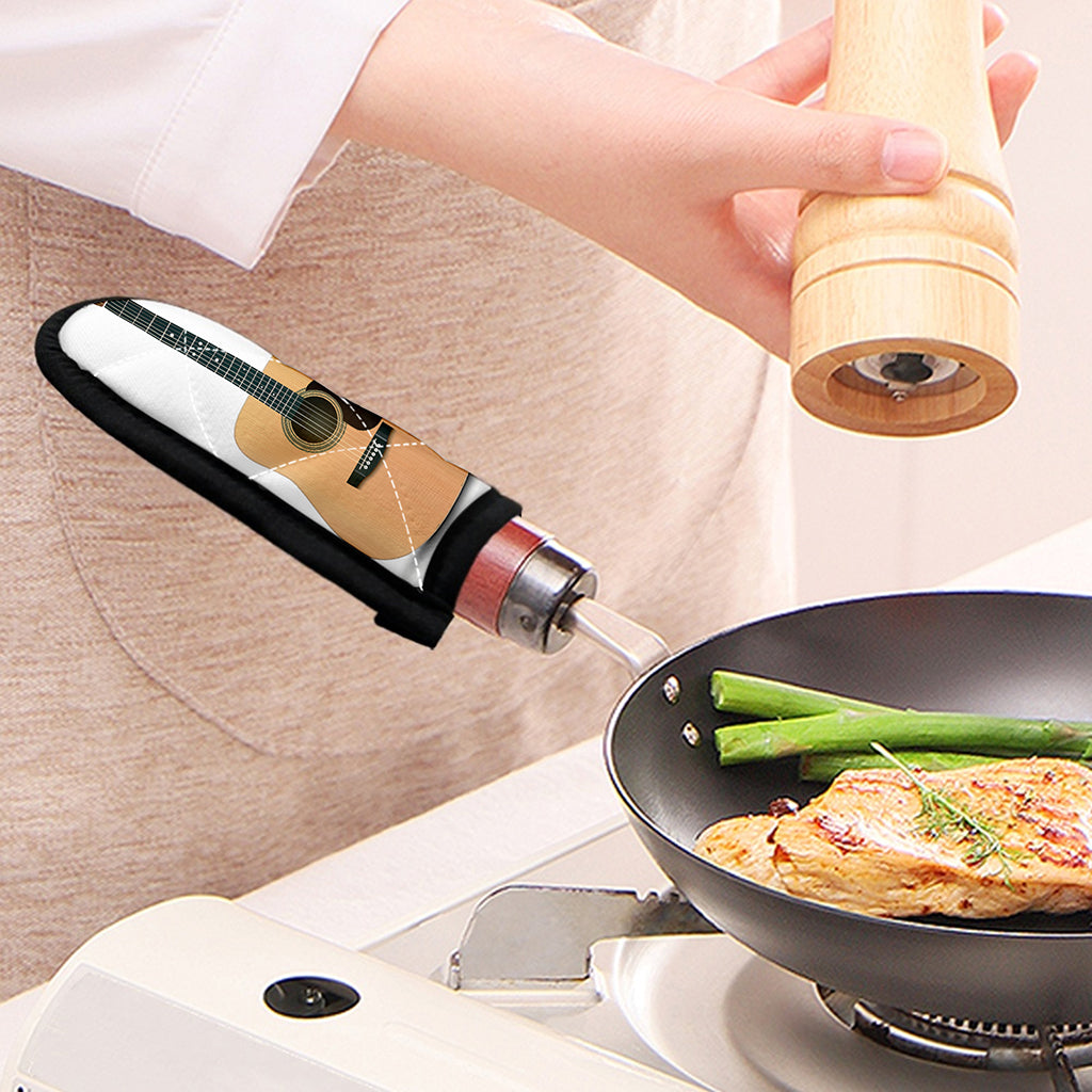 Acoustic Guitar Print Skillet Handle Cover