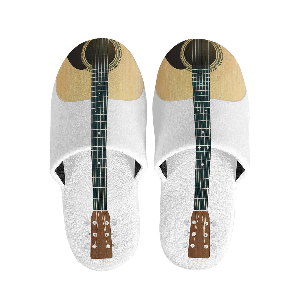 Acoustic Guitar Print Slippers