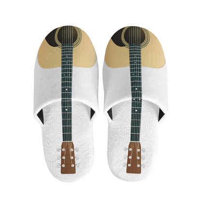 Acoustic Guitar Print Slippers