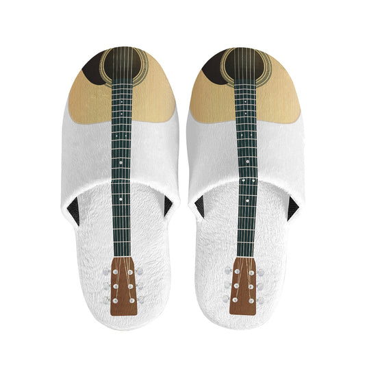 Acoustic Guitar Print Slippers