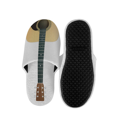 Acoustic Guitar Print Slippers