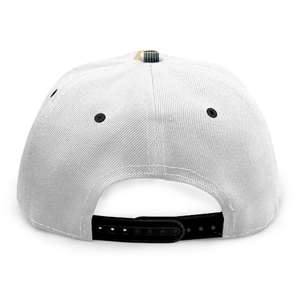 Acoustic Guitar Print Snapback Cap