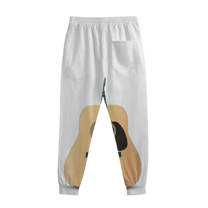 Acoustic Guitar Print Sweatpants