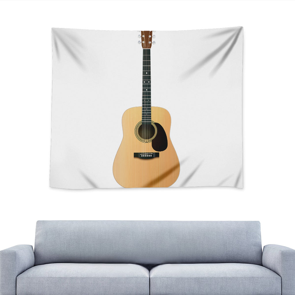 Acoustic Guitar Print Tapestry