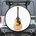 Acoustic Guitar Print Tire Cover With Camera Hole