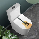 Acoustic Guitar Print Toilet Lid Cover