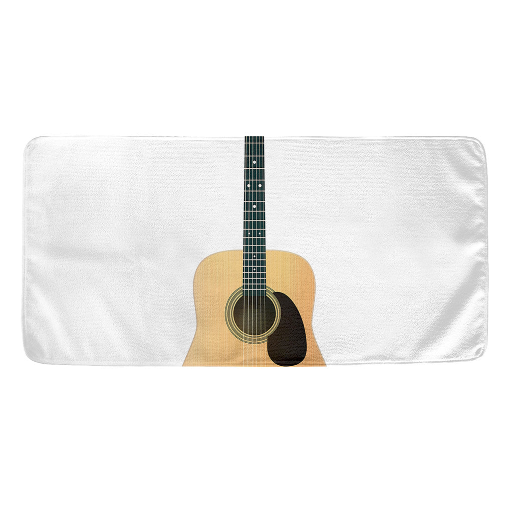 Acoustic Guitar Print Towel