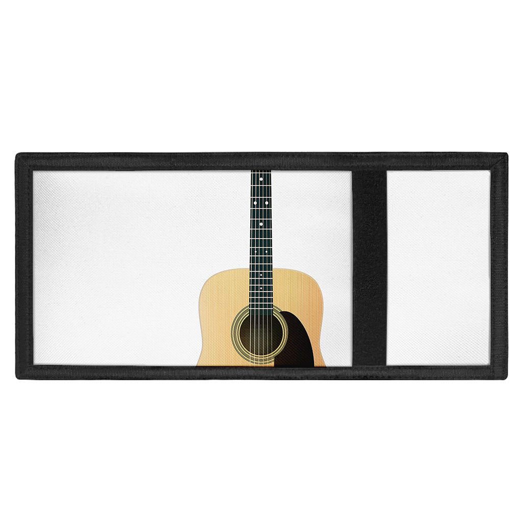 Acoustic Guitar Print Trifold Wallet
