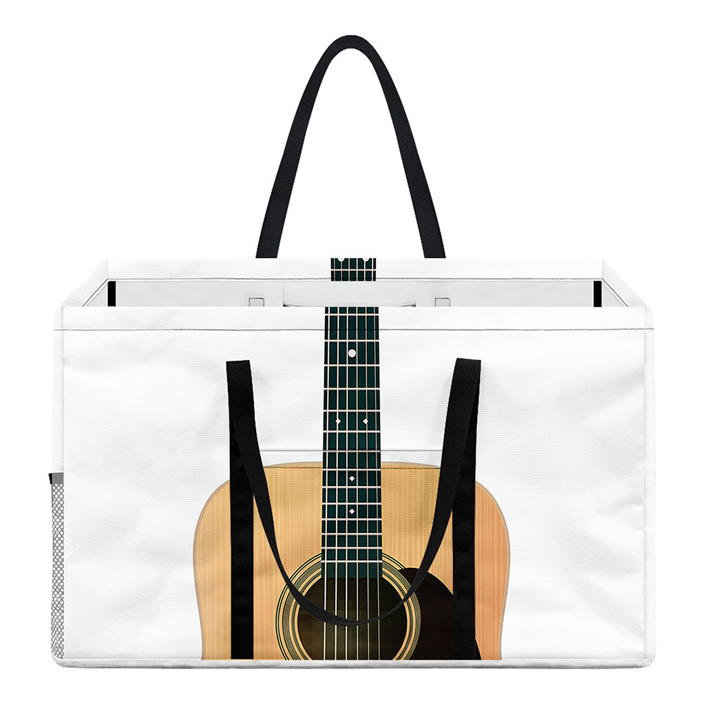 Acoustic Guitar Print Utility Tote Bag