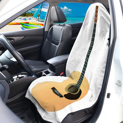 Acoustic Guitar Print Waterproof Car Seat Cover