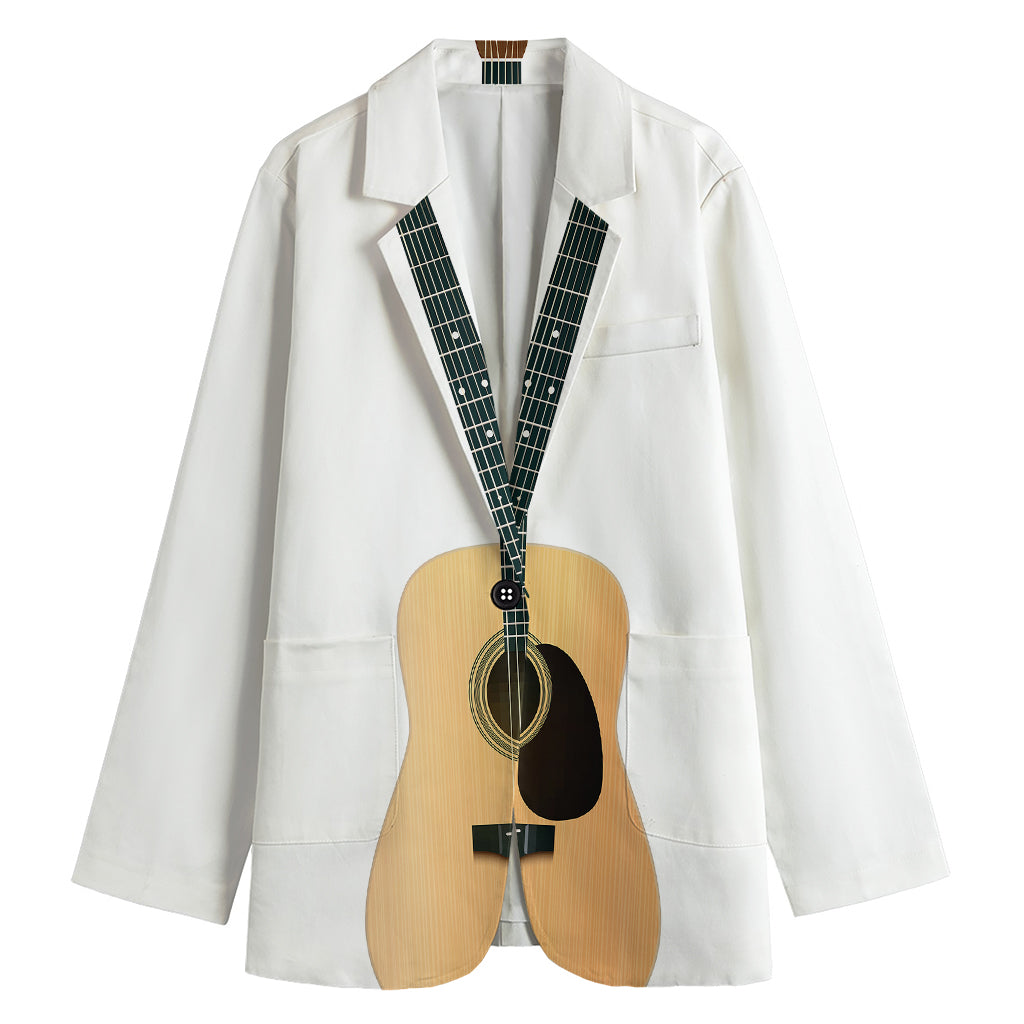 Acoustic Guitar Print Women's Blazer