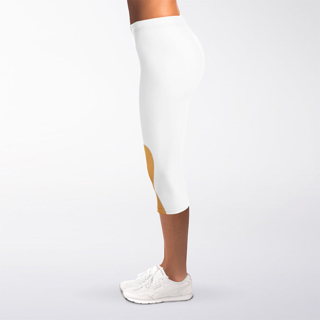 Acoustic Guitar Print Women's Capri Leggings