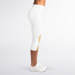 Acoustic Guitar Print Women's Capri Leggings