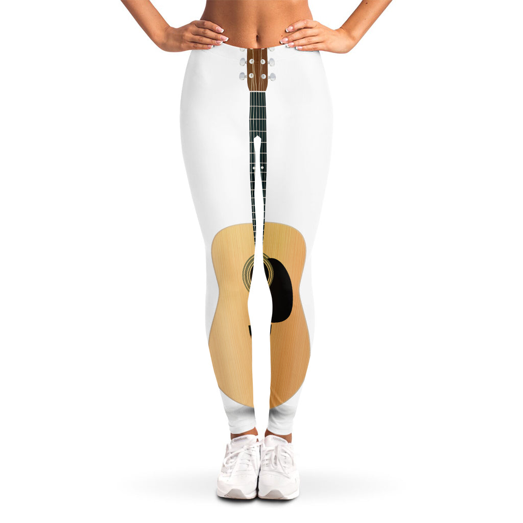 Acoustic Guitar Print Women's Leggings