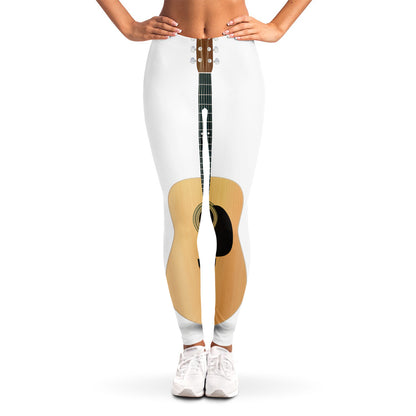 Acoustic Guitar Print Women's Leggings