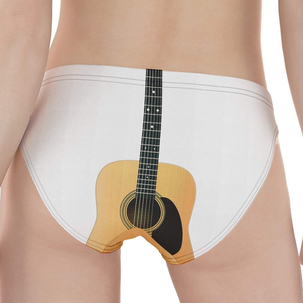 Acoustic Guitar Print Women's Panties