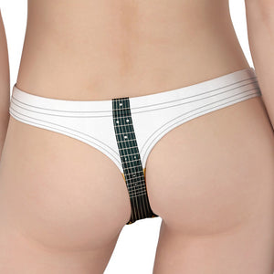 Acoustic Guitar Print Women's Thong