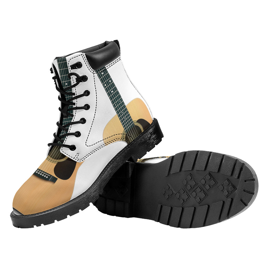 Acoustic Guitar Print Work Boots