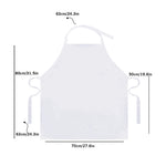 Polar Bear And Snowflake Pattern Print Adjustable Apron