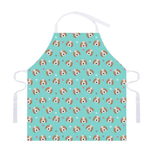 Adorable Beagle Puppy Pattern Print Adjustable Apron