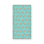 Adorable Beagle Puppy Pattern Print Baby Crib Sheet