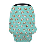 Adorable Beagle Puppy Pattern Print Baby Seat Cover