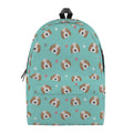 Adorable Beagle Puppy Pattern Print School Backpack