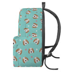 Adorable Beagle Puppy Pattern Print Backpack