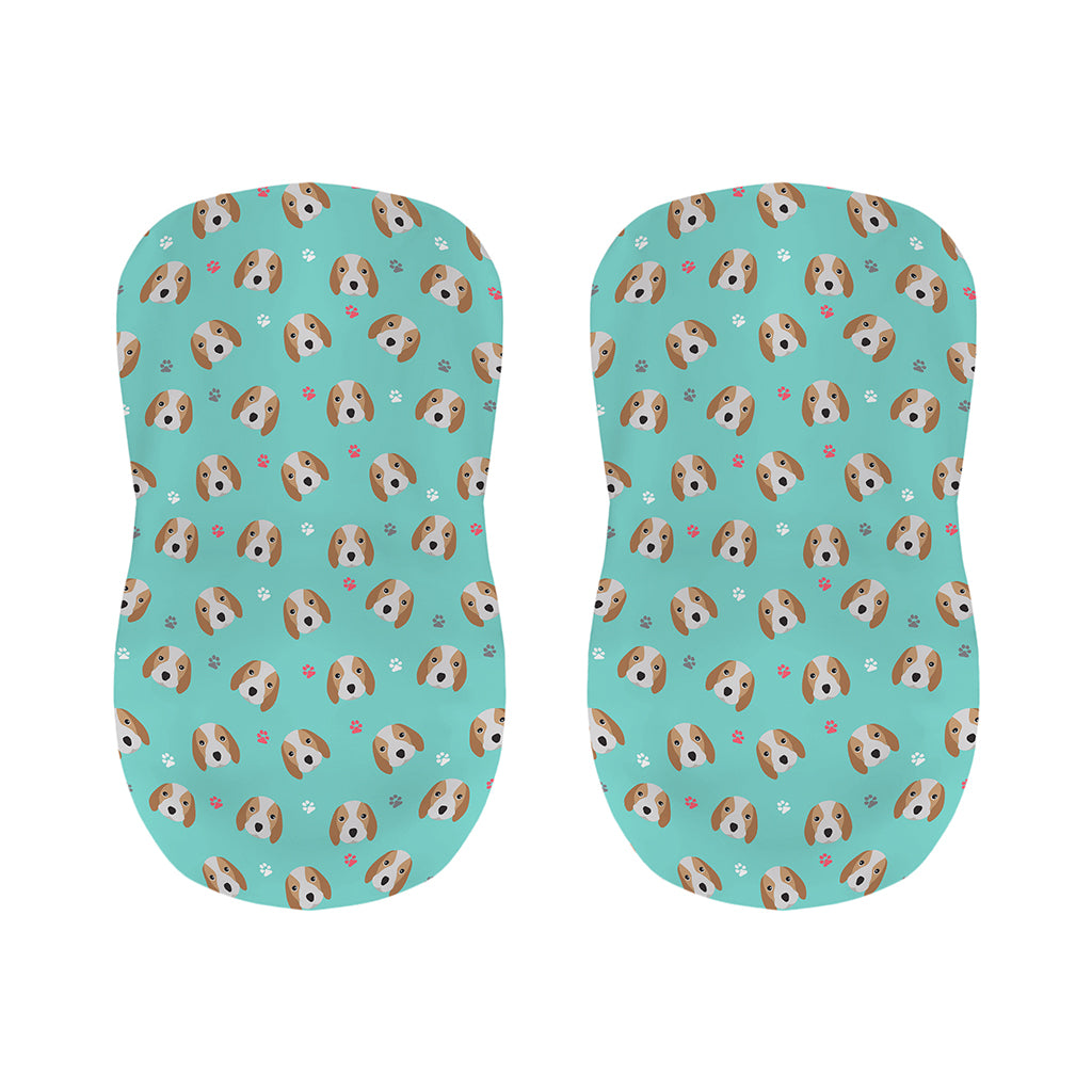 Adorable Beagle Puppy Pattern Print Bar Stool Covers