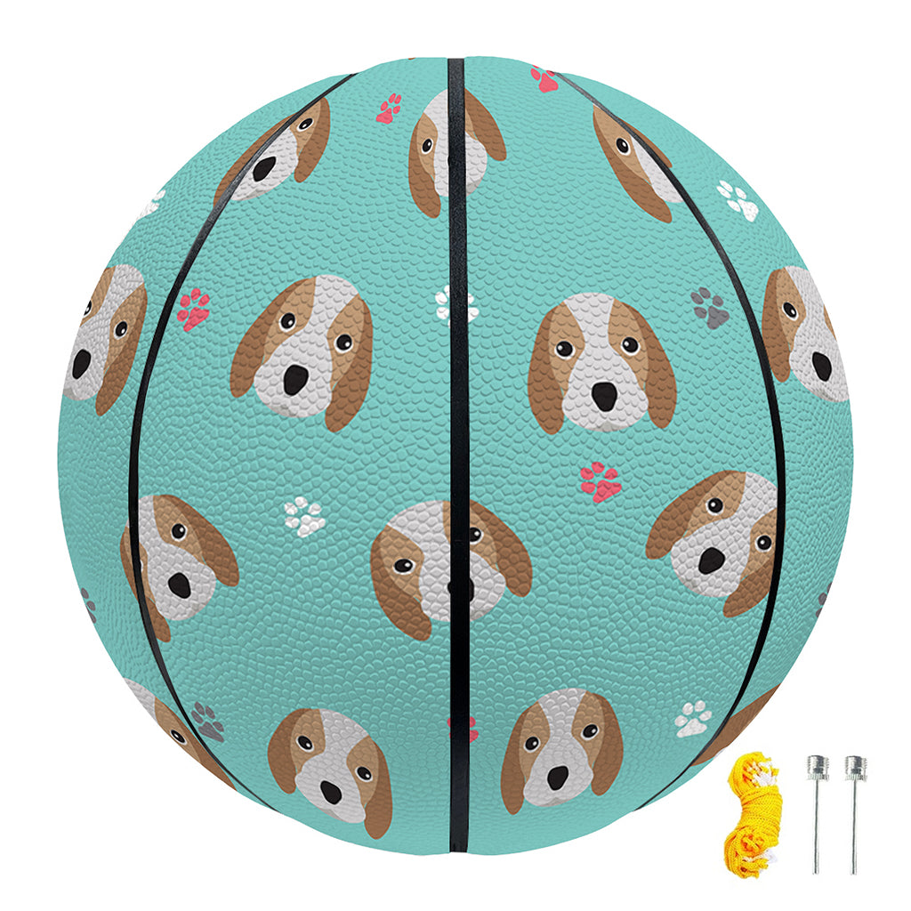 Adorable Beagle Puppy Pattern Print Basketball