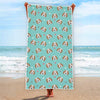 Adorable Beagle Puppy Pattern Print Beach Towel