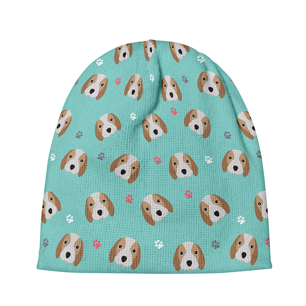 Adorable Beagle Puppy Pattern Print Beanie